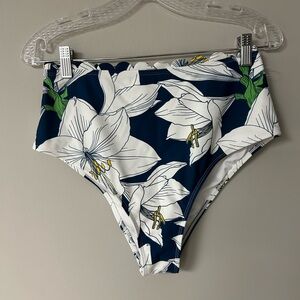 Cupshe High Waisted Floral Bikini Bottoms